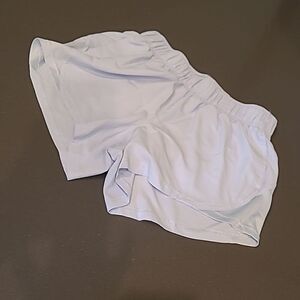Athletic works sz S baby blue shorts with panty liner